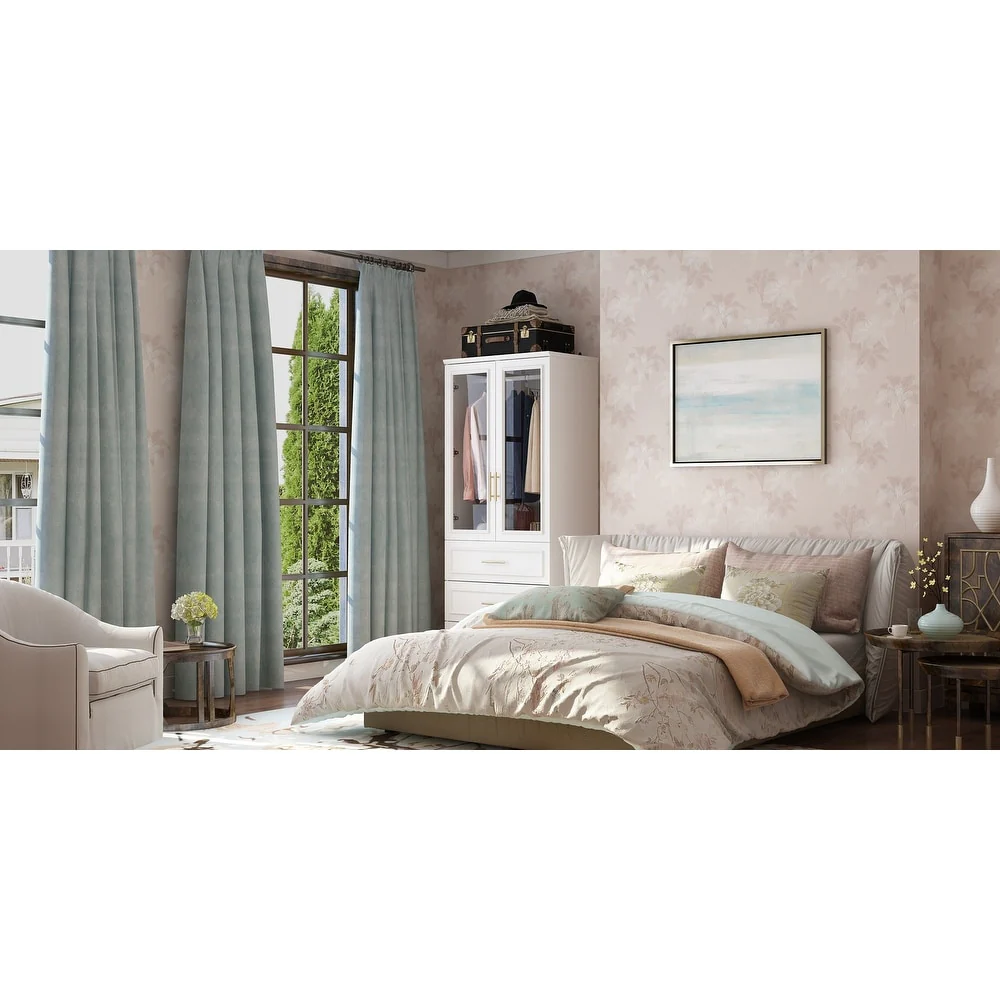 Modular Wardrobe Combo Armoires Closet Freestanding Cabinet Organizer