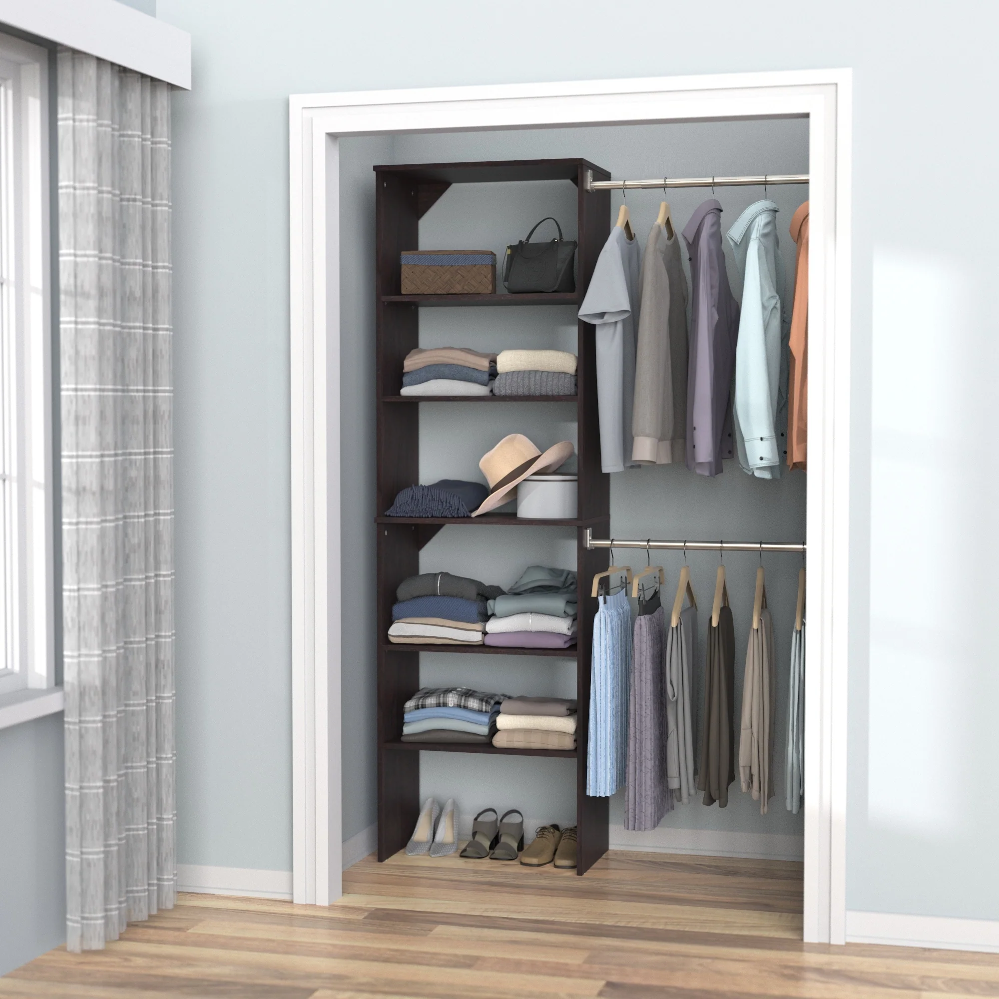 ClosetMaid SuiteSymphony 25-inch Wide Starter Tower Closet Organizer