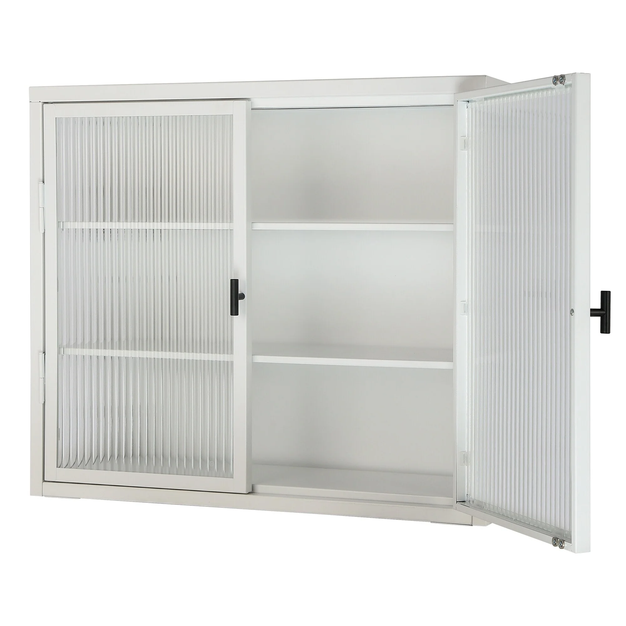 Retro Style Glass Door Wall Cabinet
