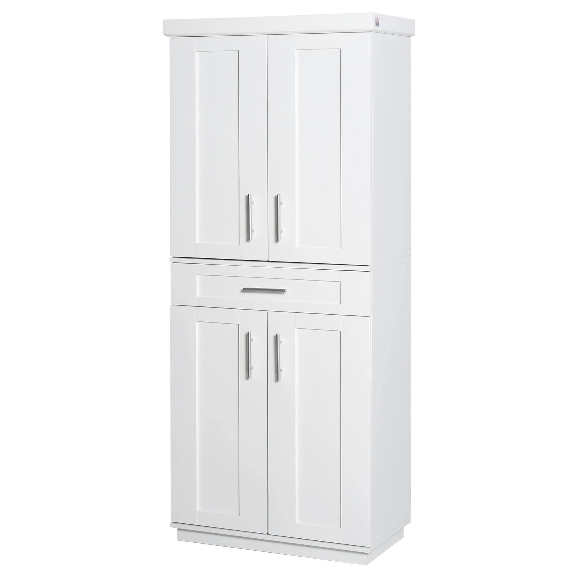 HOMCOM Modern Kitchen Pantry Freestanding Cabinet Cupboard - 30