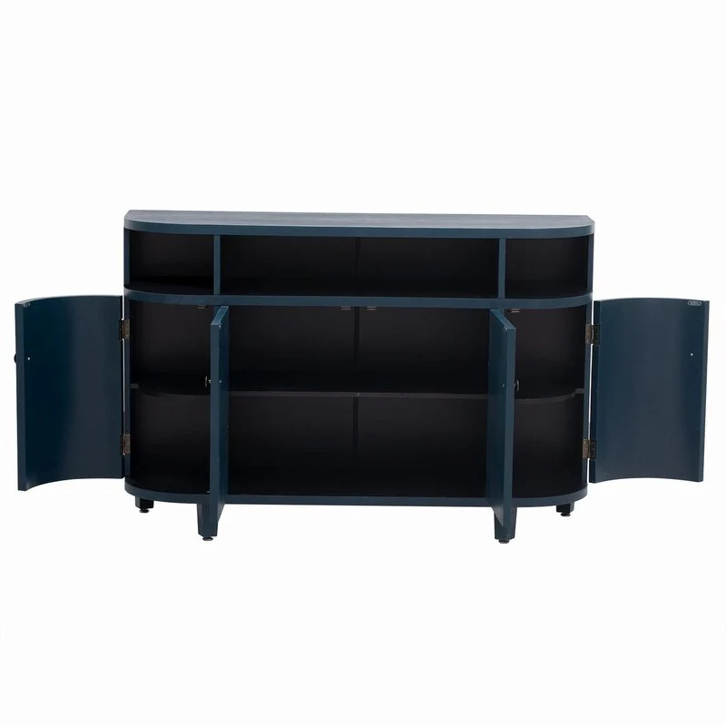 48''W Storage Cabinet with Four Doors and Adjustable Shelves - N/A