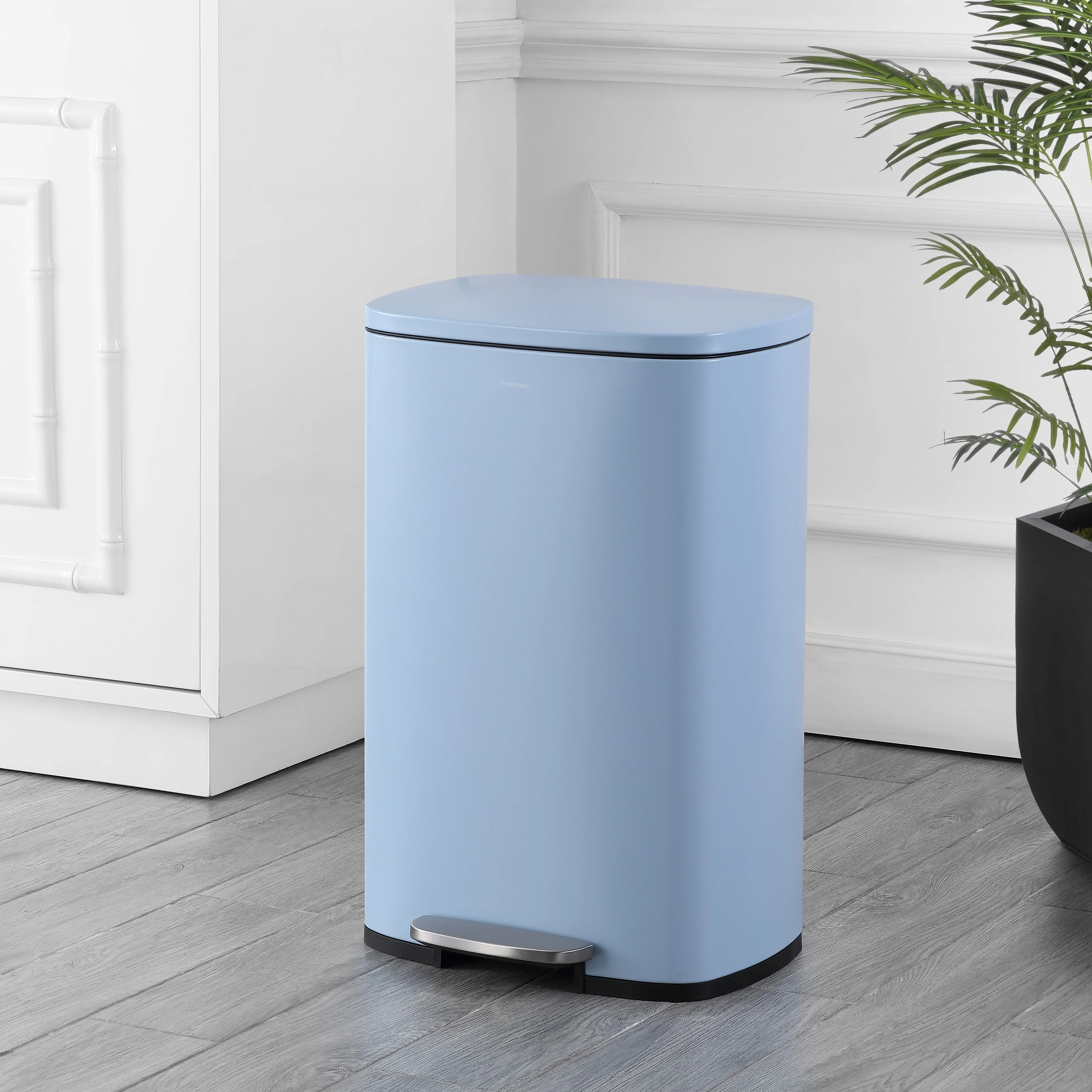 happimess 13-Gallon Trash Can with Soft-Close Lid and FREE Mini Trash Can