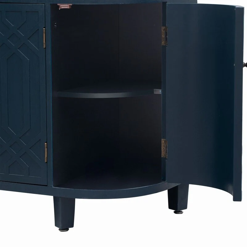 48''W Storage Cabinet with Four Doors and Adjustable Shelves - N/A