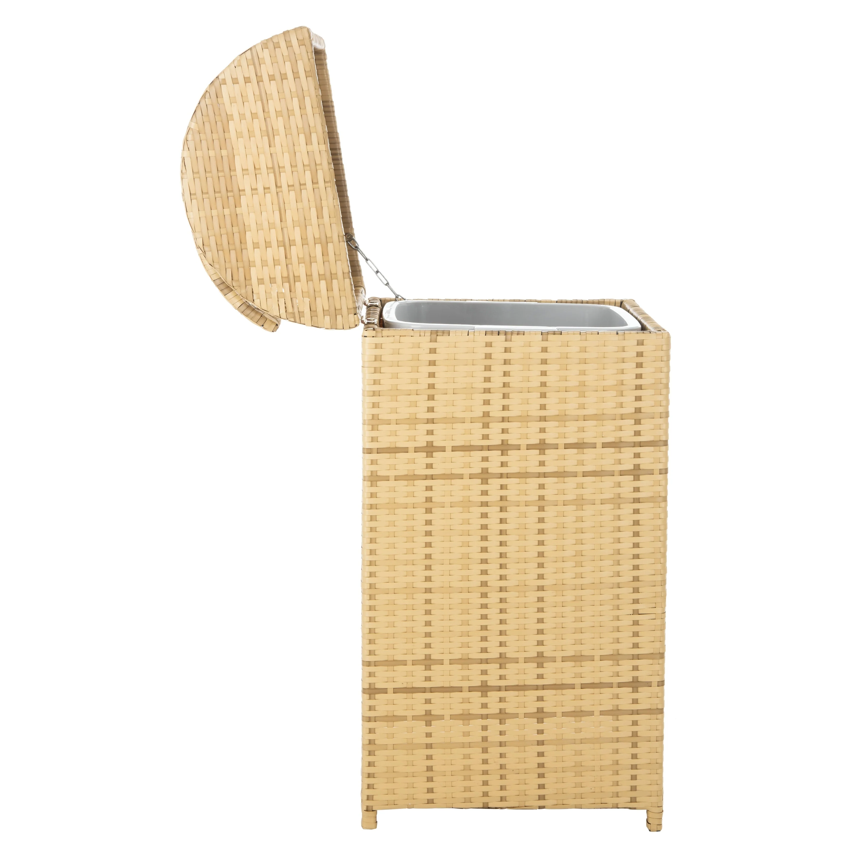 SAFAVIEH Outdoor Karyme Trash Bin (Fully Assembled)