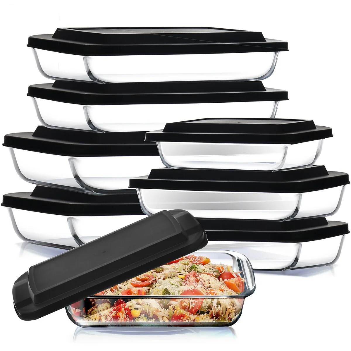 Eatex Baking Lasagna Pans Set with lid