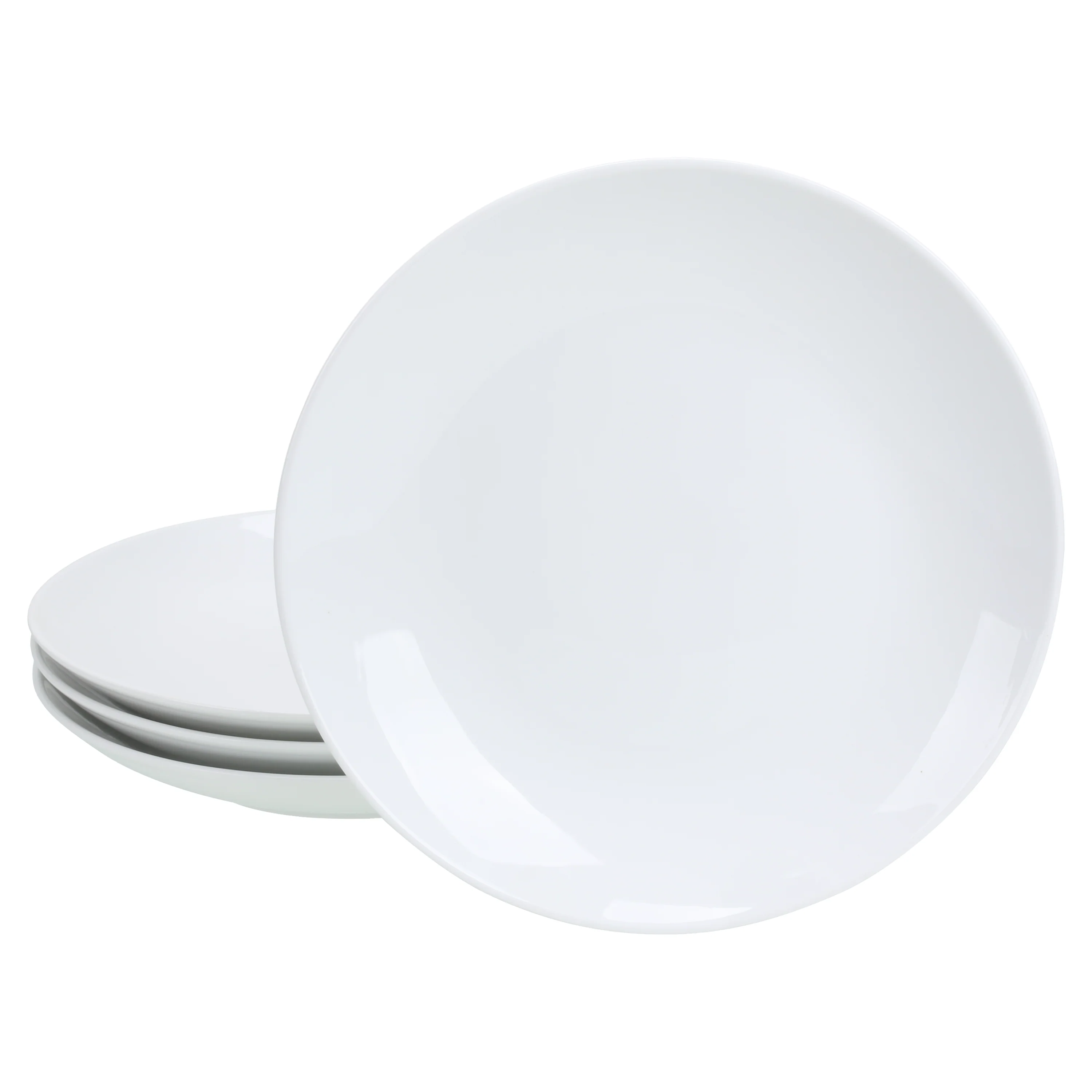 Coupe Shaped   Dinner Plates 4 Piece set