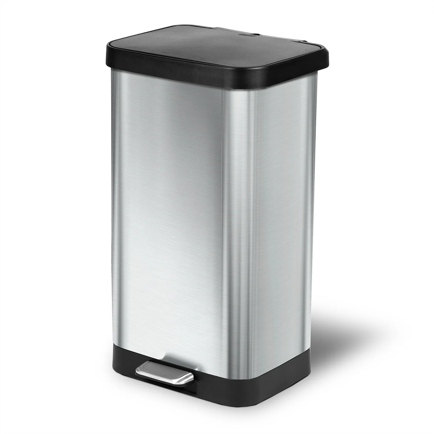 Glad Stainless Steel Step-on Trash Can