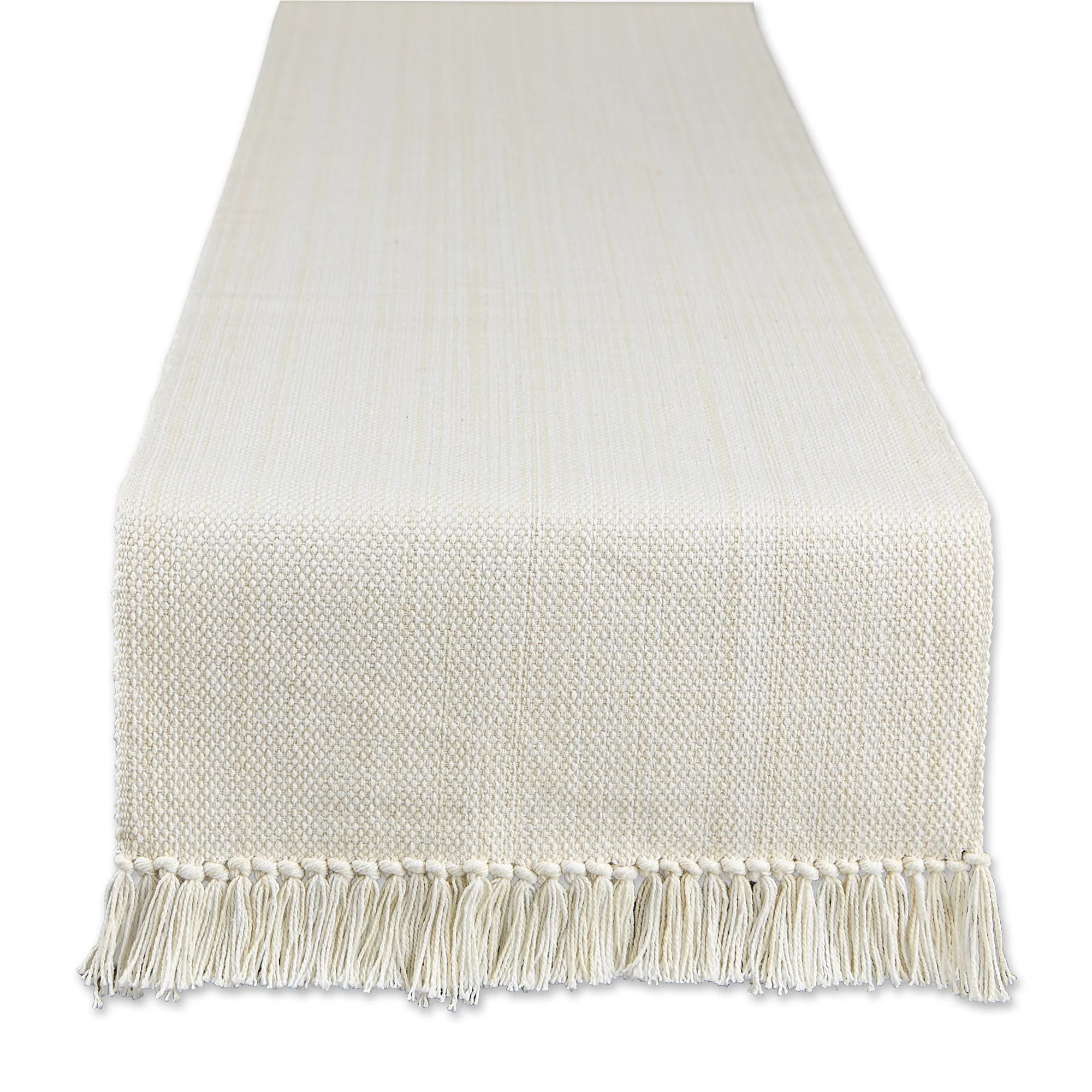 Natural Variegated Fringe 13X108 Table Runner