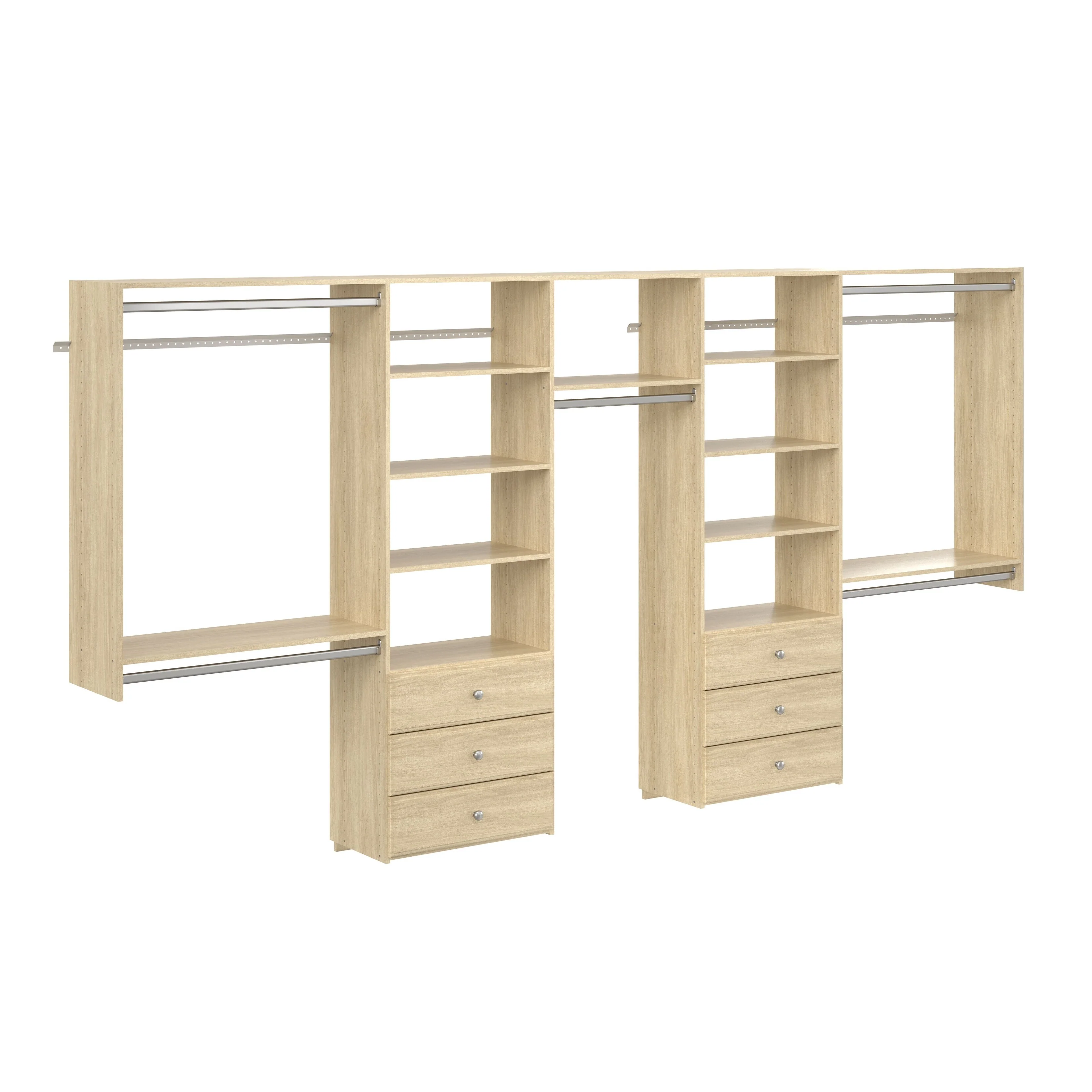 Easy Track 12 Ft. W. Deluxe Laminate Closet Kit