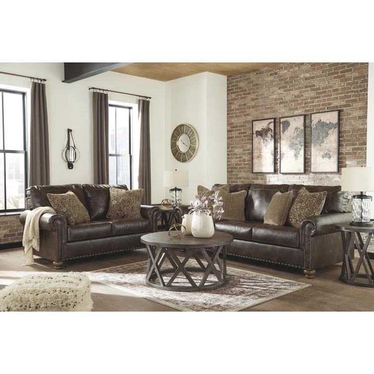 Banuelos 97'' Faux Leather Sofa