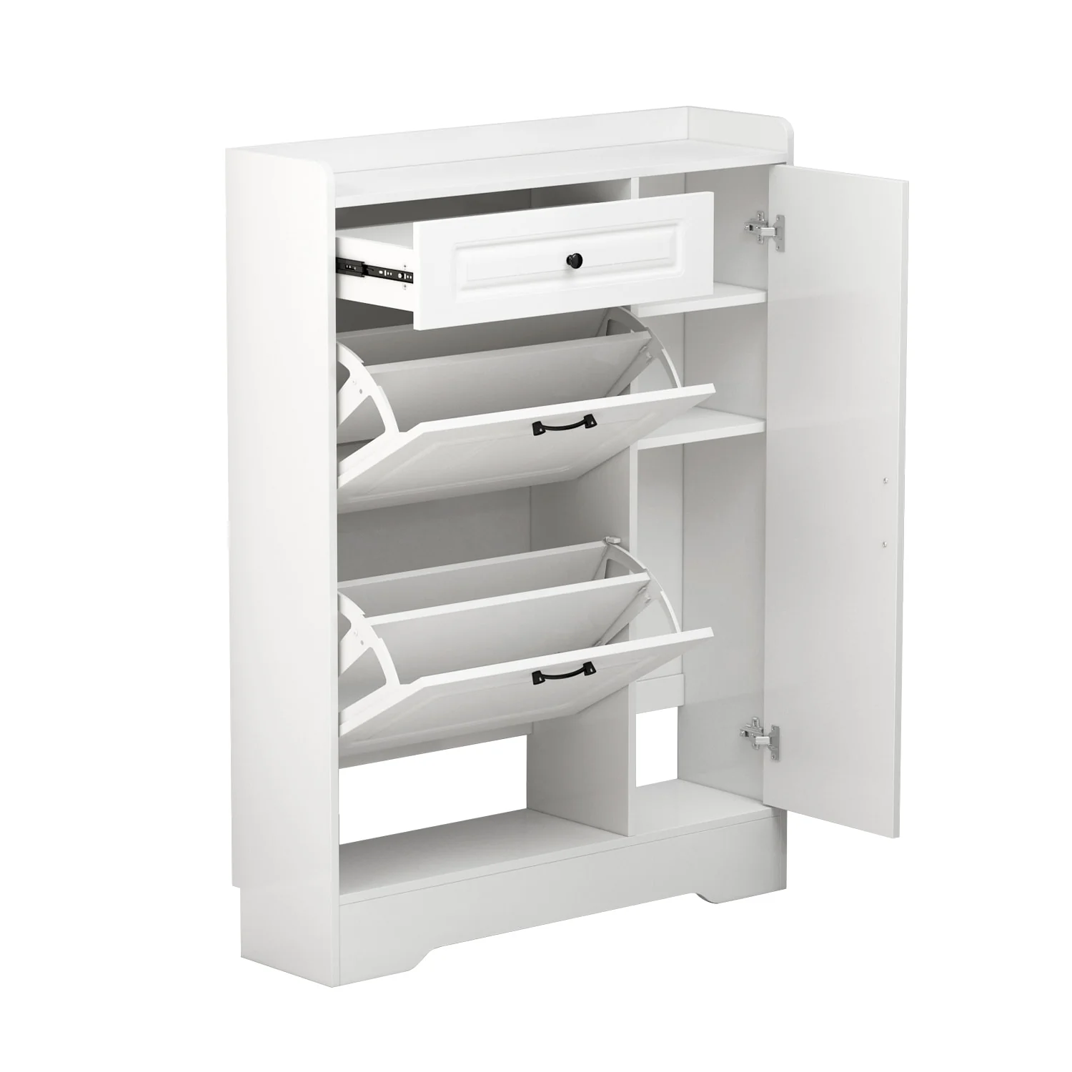 Kerrogee Shoe Cabinet w/ Drawers for Up to 18 Pairs (Can Fit Boots )