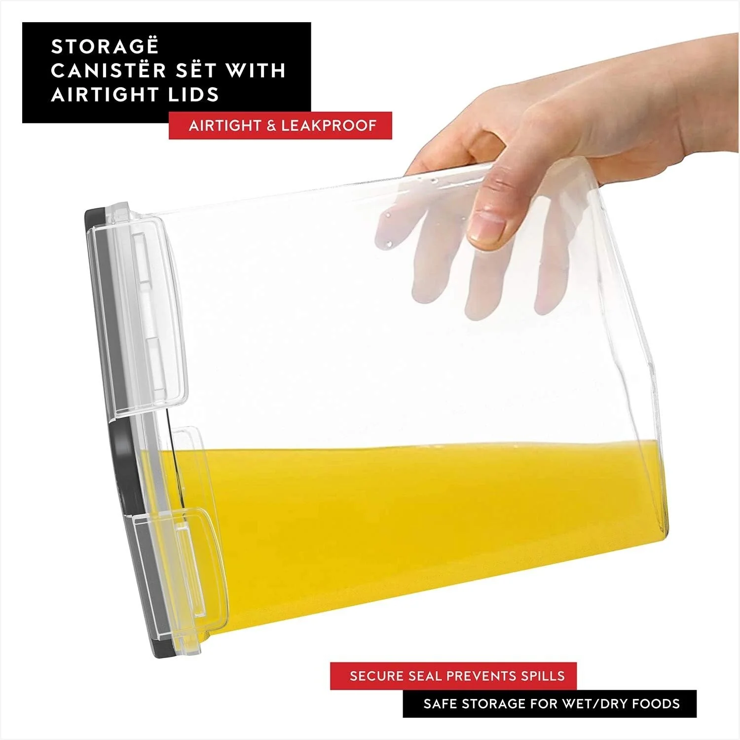 DWËLLZA KITCHEN 4L Cereal Containers Storage Set of 4