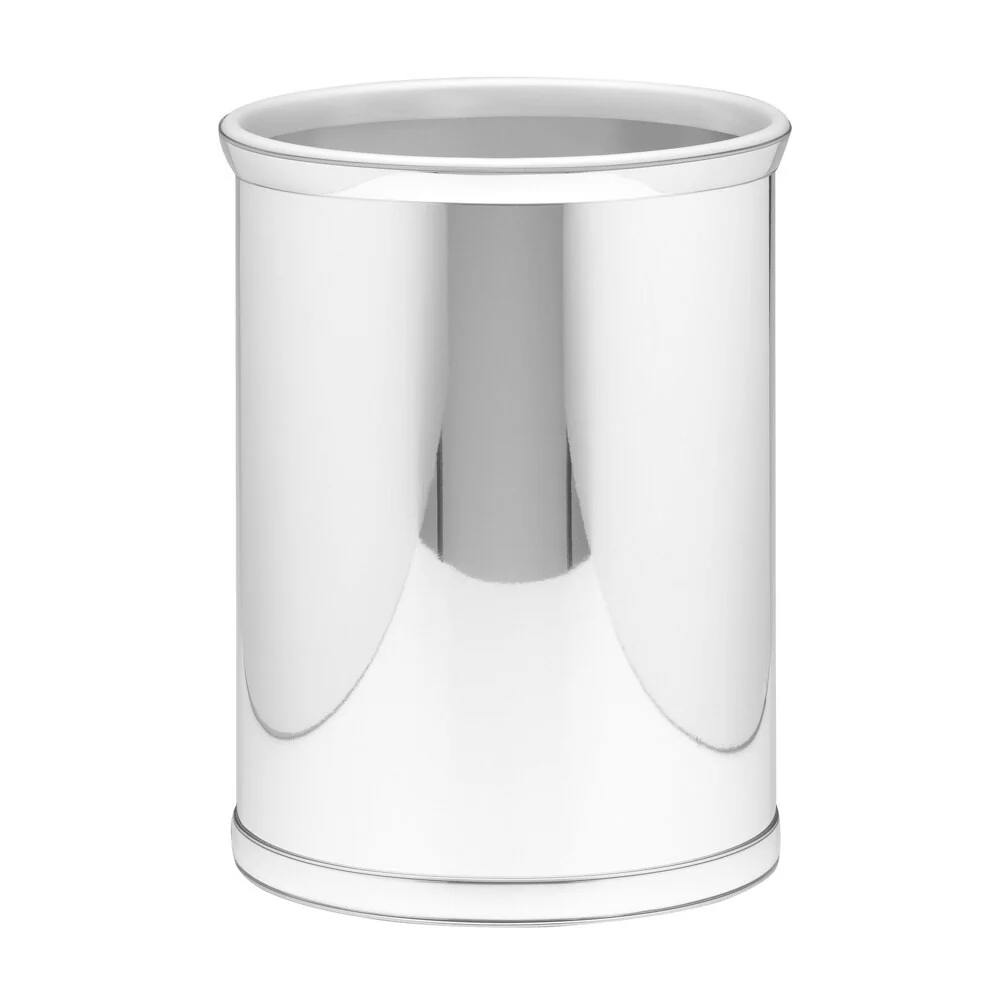 Mylar Metallic 14-inch Oval Waste Basket