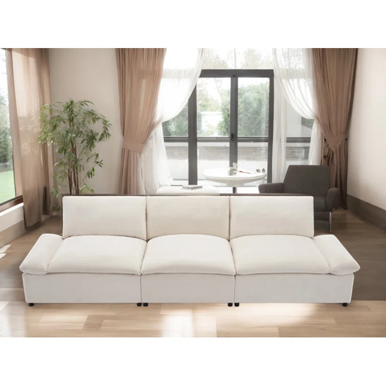 Modern Sofa With Built-in Storage Deep Seating Stylish And Cozy Sofa