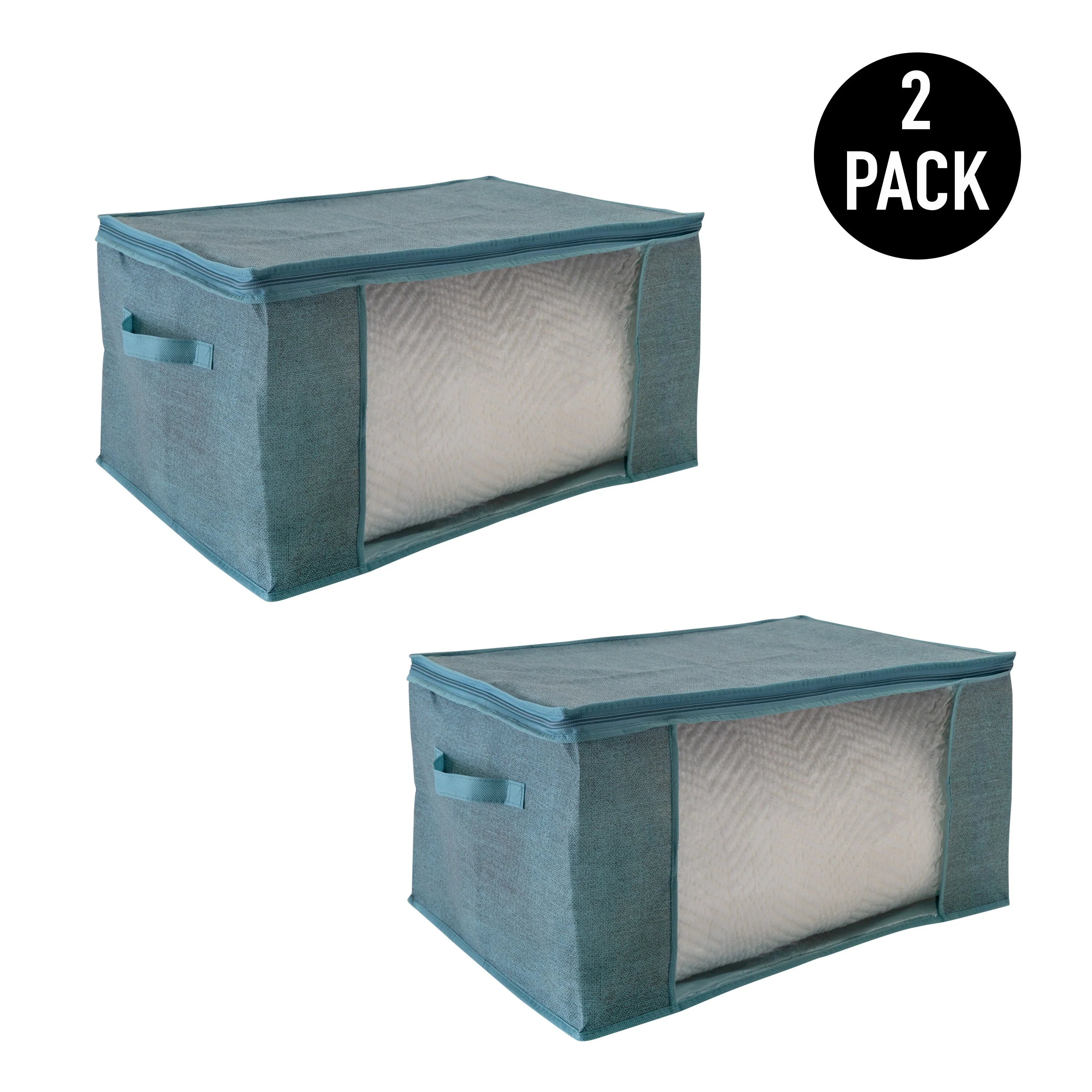 Simplify 2 Pack Blanket Storage Bag in Black