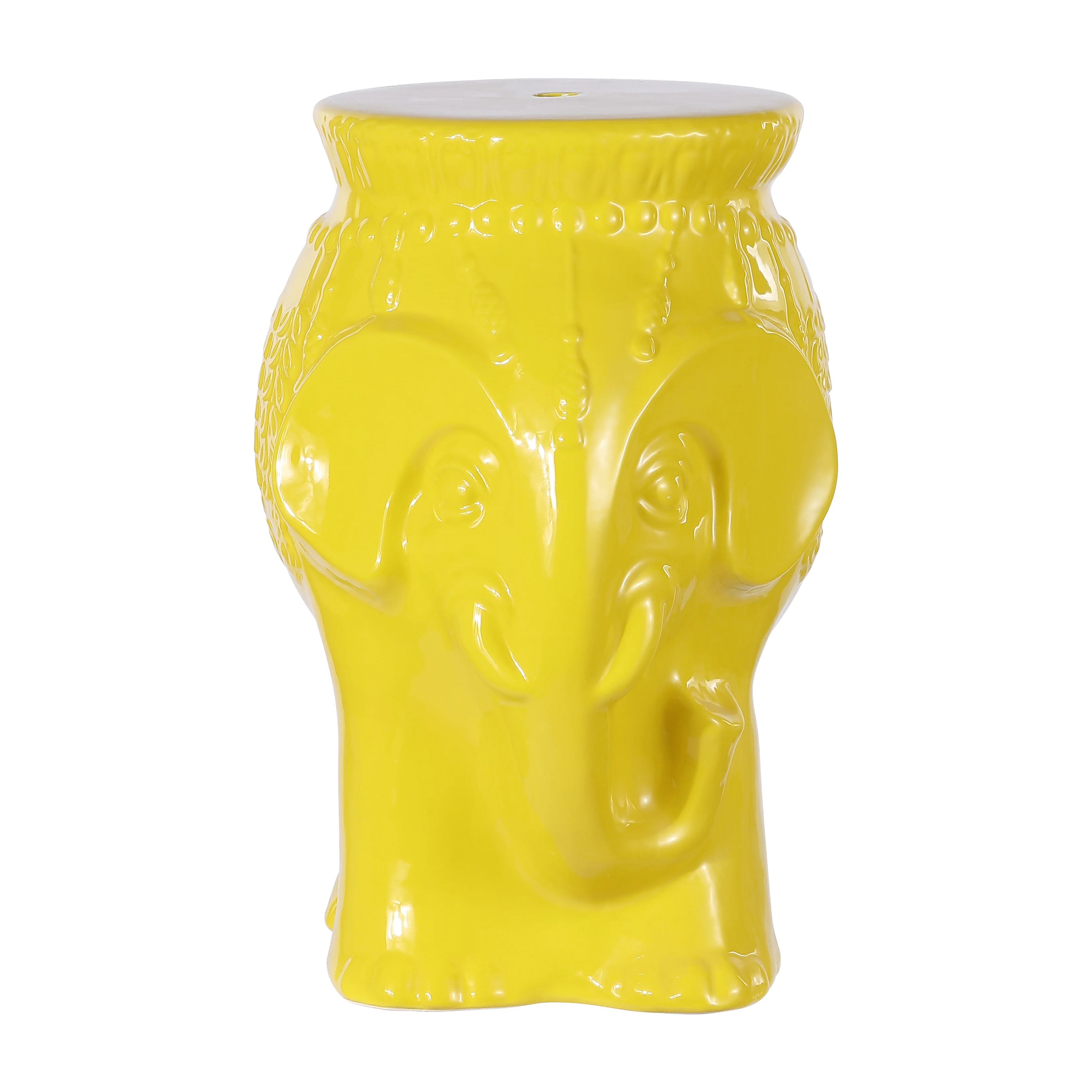 Orla Bohemian Elephant Ceramic Garden Stool