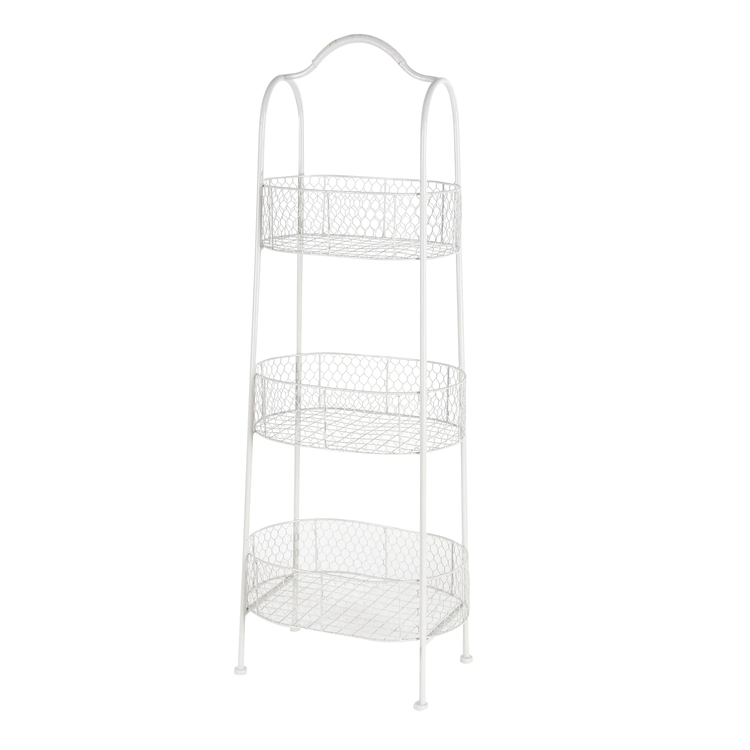 Iron Farmhouse Storage Cart 41 x 15 x 10 - 15 x 10 x 41