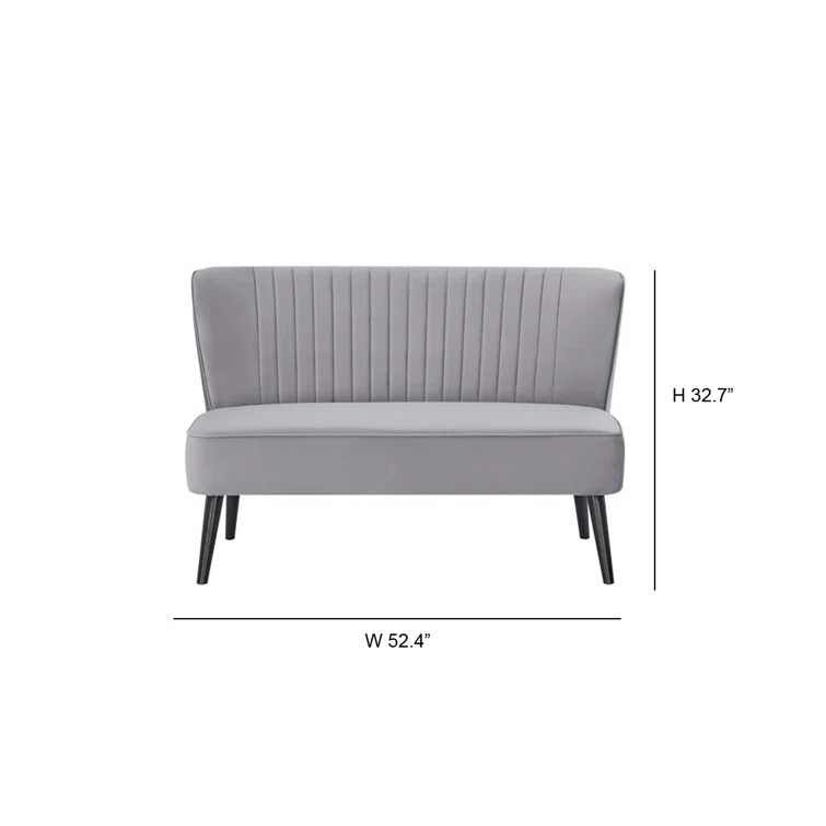 Camen 52.4'' Velvet Sofa