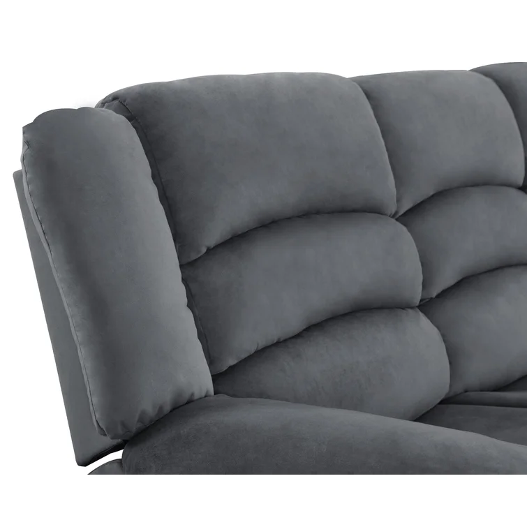 Aum 60'' Upholstered Reclining Loveseat