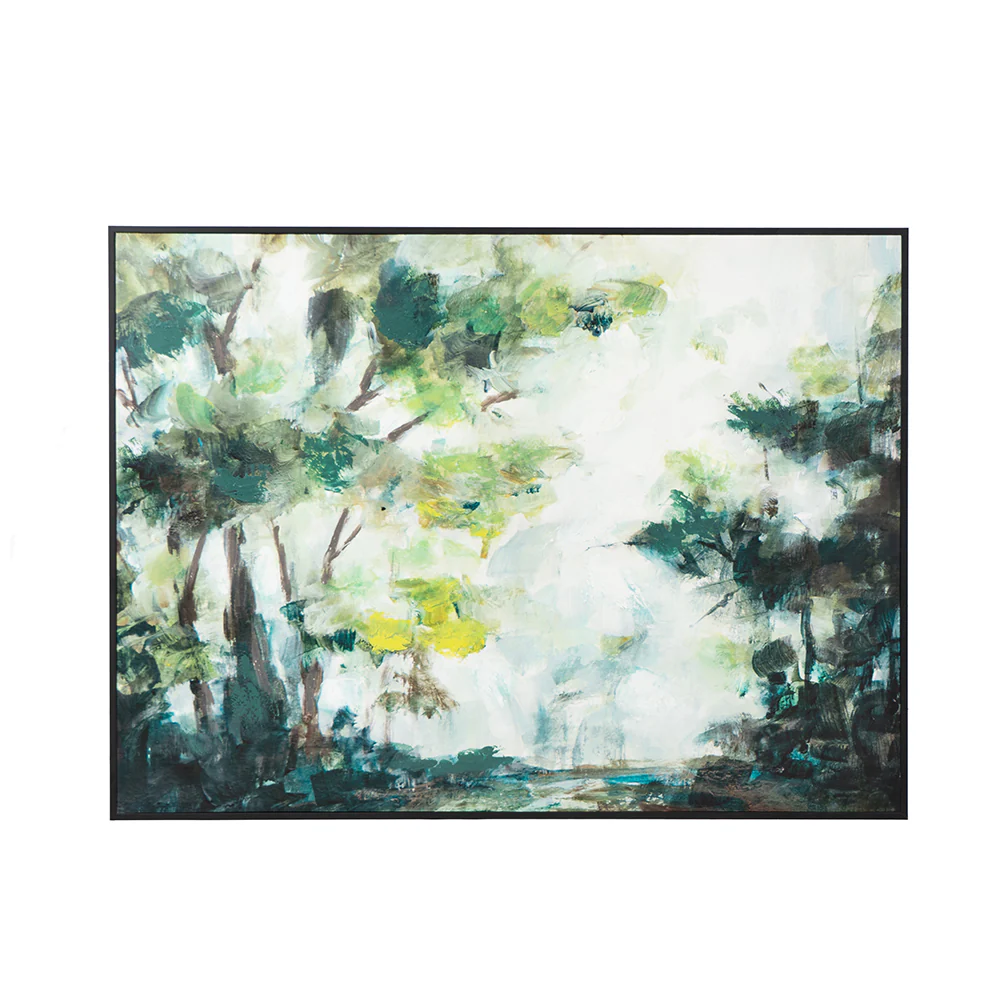 Multicolored Forest Landscape Wall Art