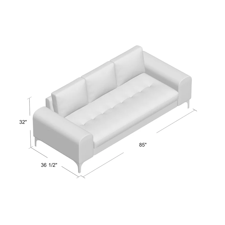Glenn 85.43'' Upholstered Sofa