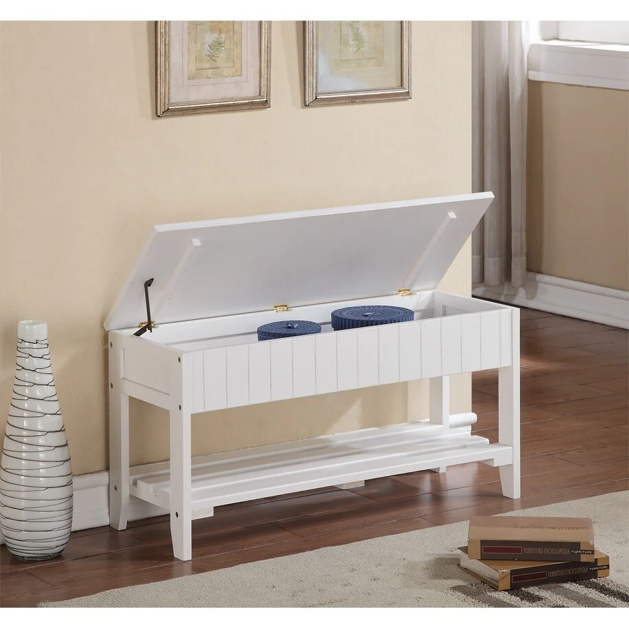 Quality Solid Wood Shoe Bench with Storage