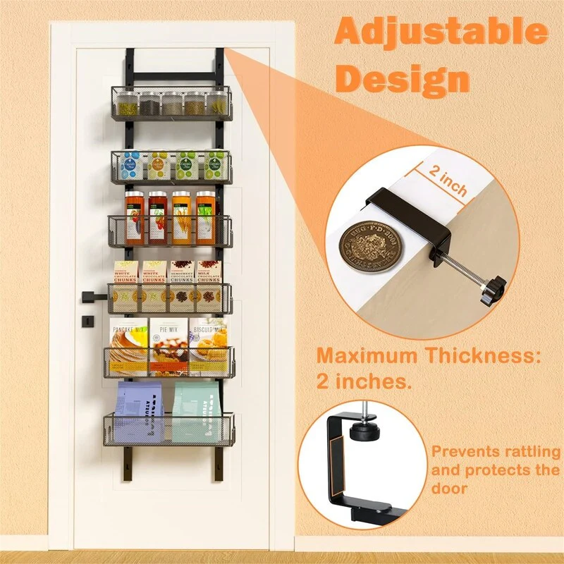 6-Tier Adjustable Metal Hanging Spice Rack - 5.31