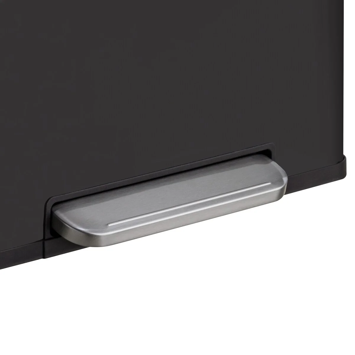 Qualiazero 16 Gal (8 Gal dual unit) Rectangular Recycle Step Can - Stainless Steel