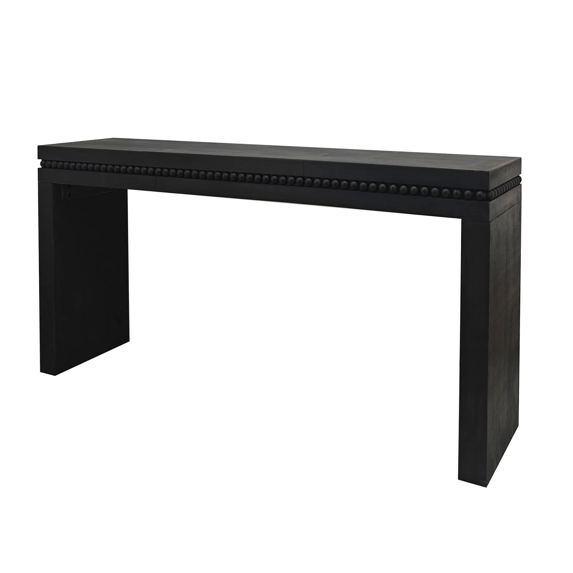 Beholden Console Table with Read Wood Beads Decoration