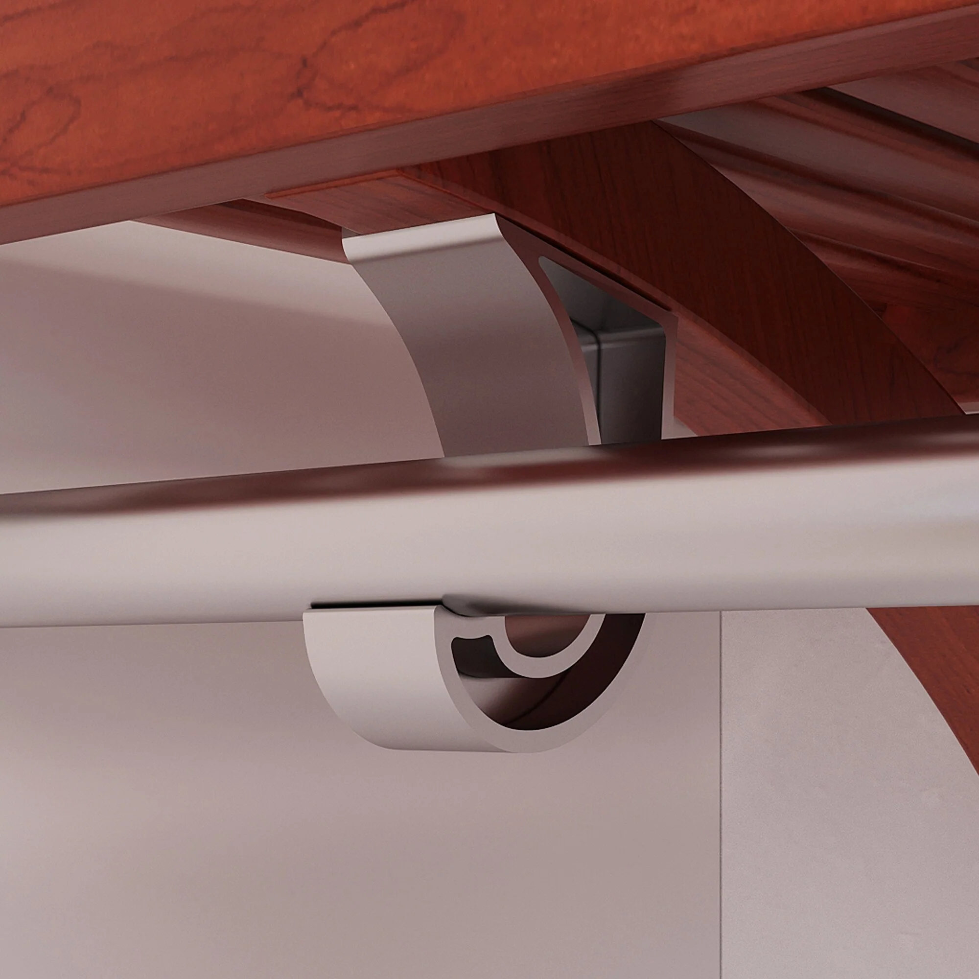 John Louis Home Solid Wood Walk-In Clsoet System with 5-Drawers Red Mahogany