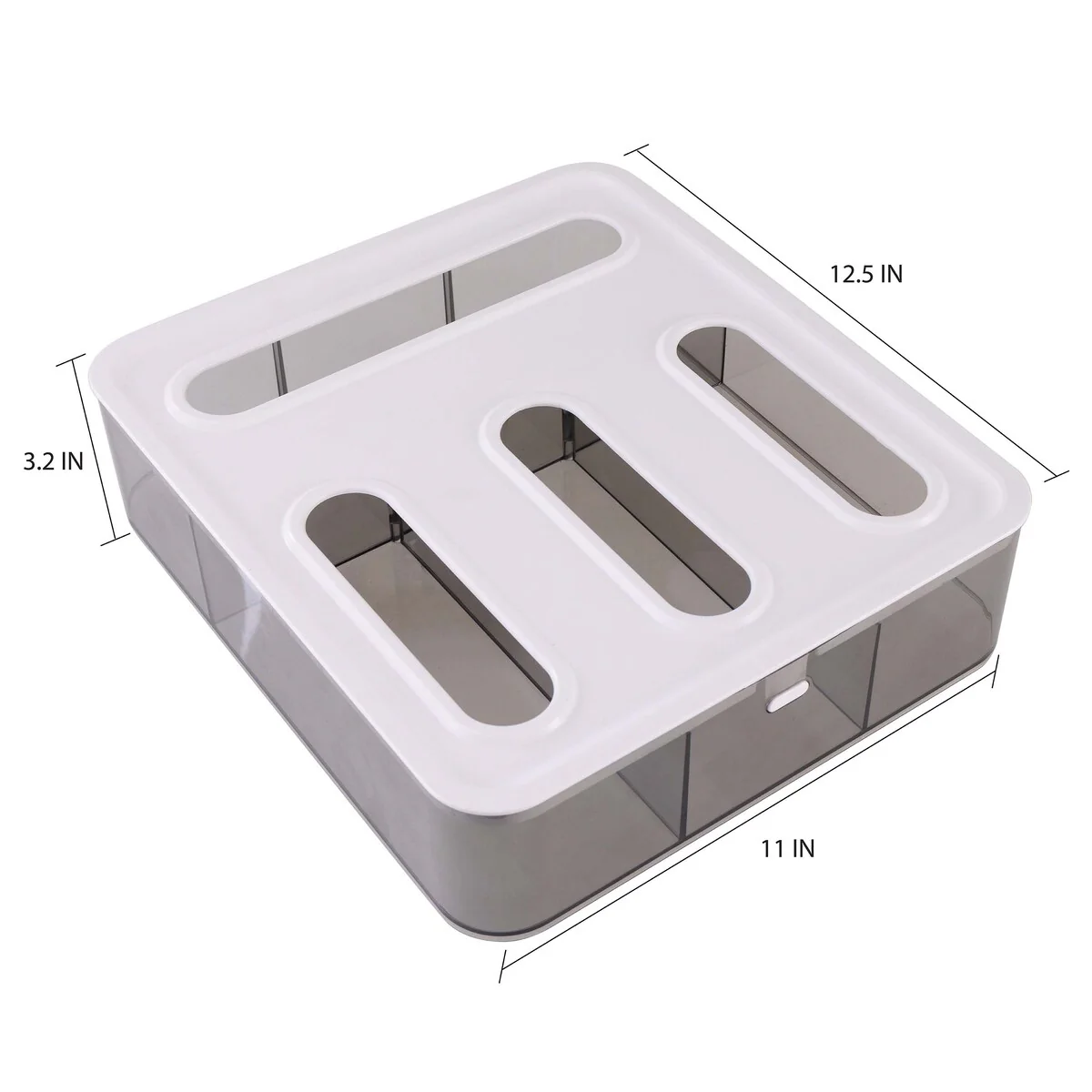 Kitchen Details 4 Compartment Storage Bag Organizer
