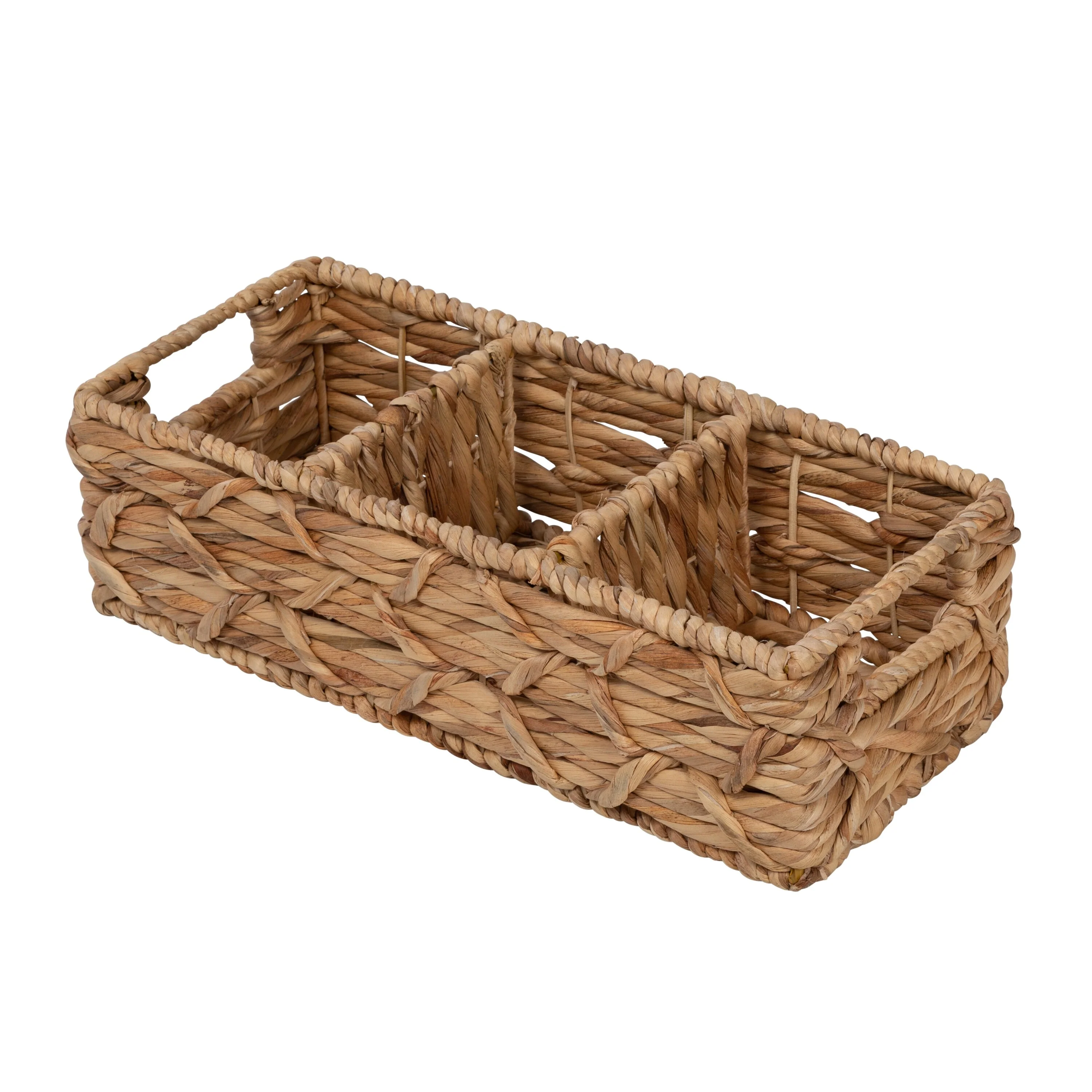 Honey-Can-Do Set of 2 Natural Wicker Baskets with Dividers