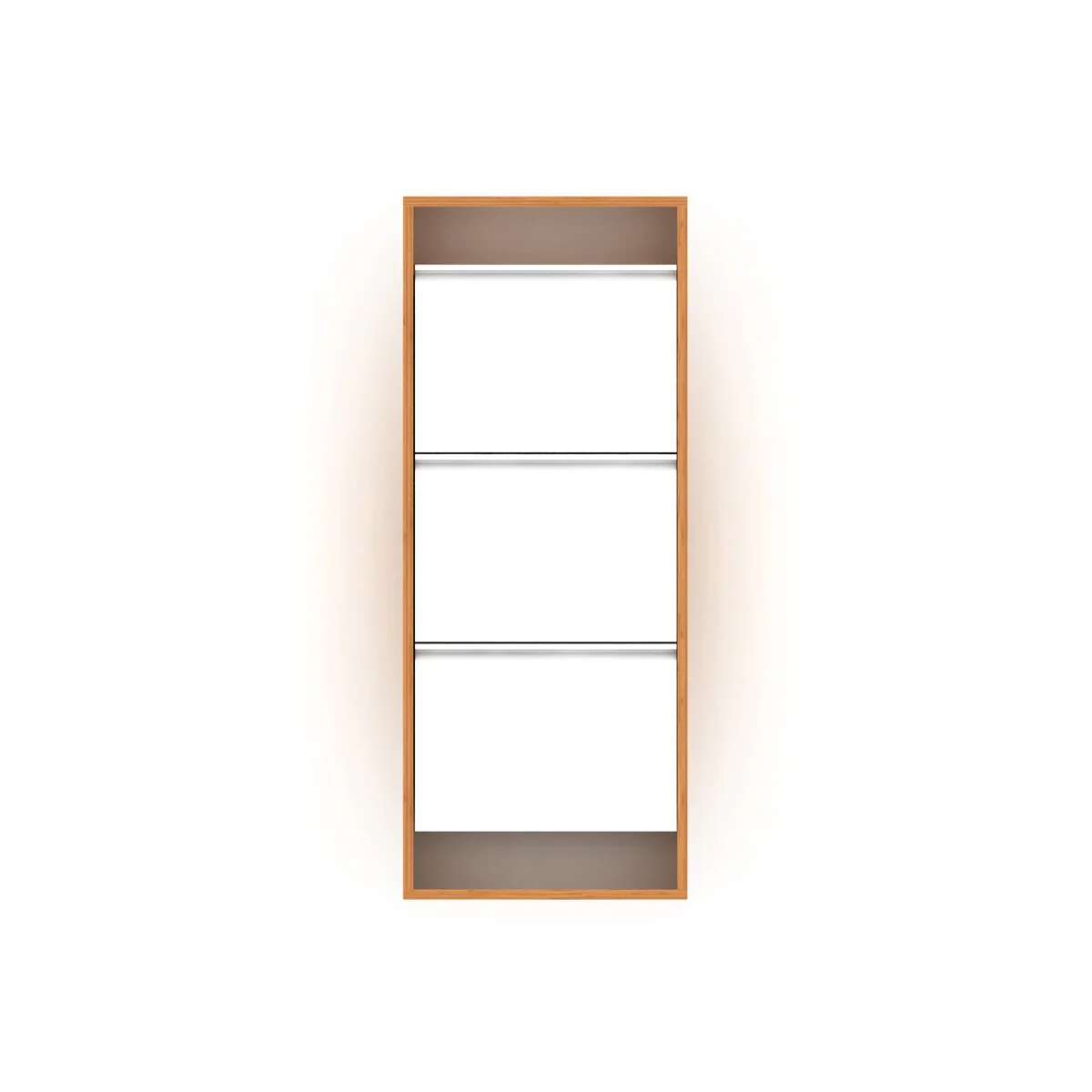 Hide Wood 4 Tier Shoe Storage For Entryway