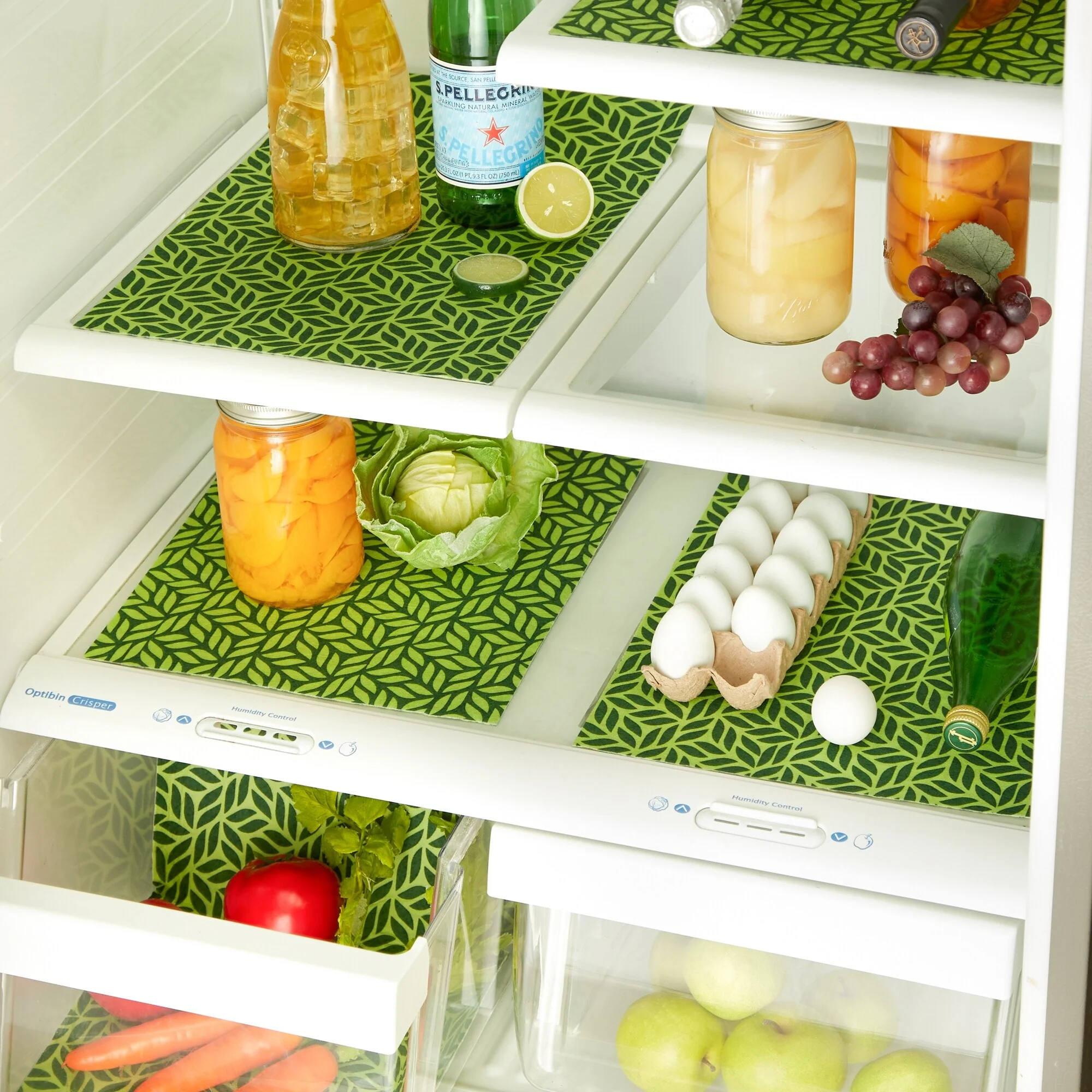 DII Nautical Blue Market Print Fridge Liner (Set of 6)