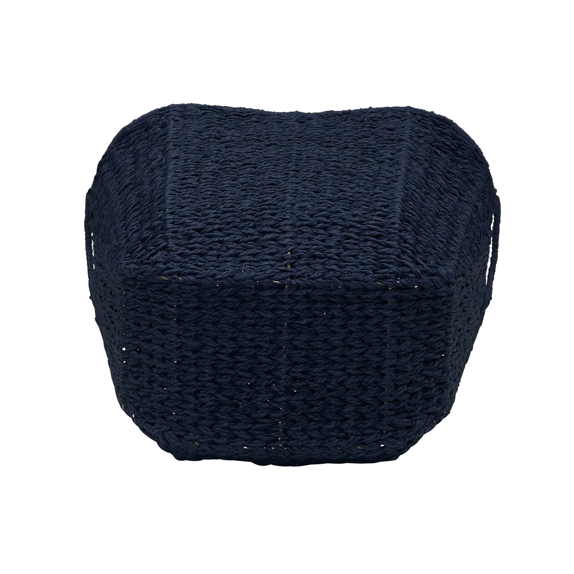 Household Essentials Woven Paper Rope Storage Basket with Handles