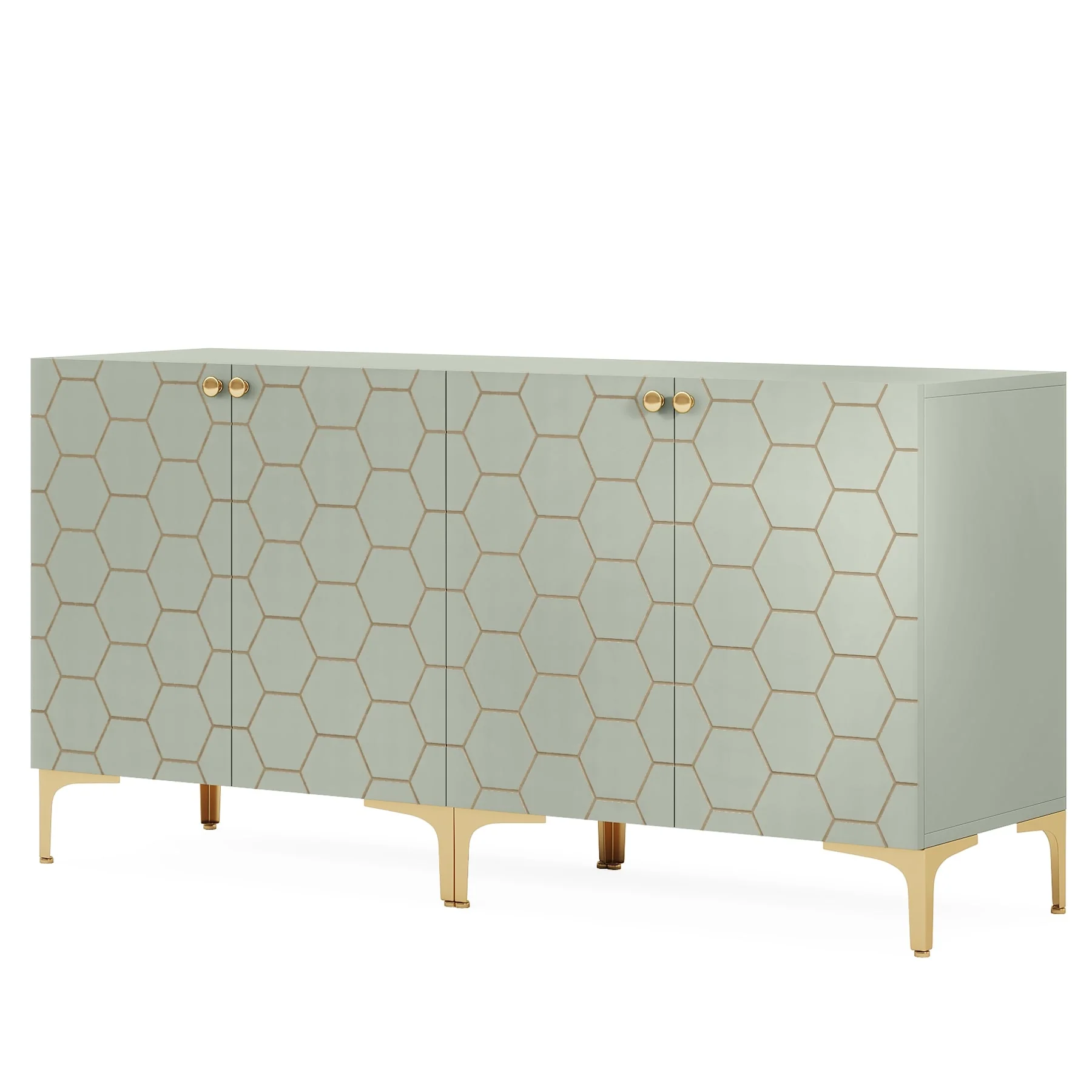 31.5'' Modern Accent Storage Cabinet for Living Room Kitchen (Set of 2 )