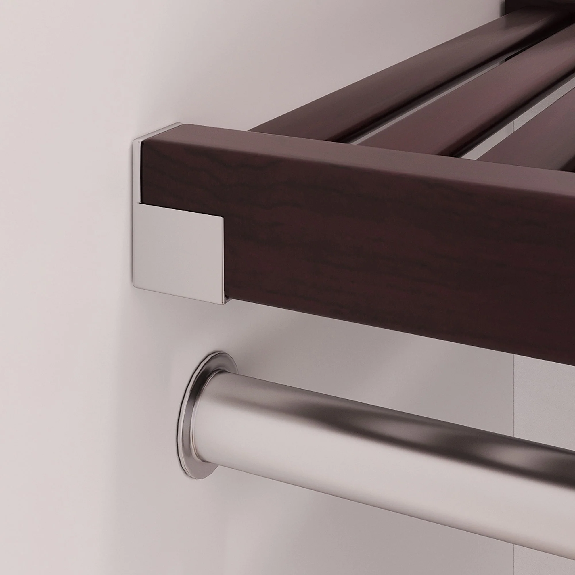 John Louis Home Solid Wood Reach-Ion Closet System with 3-Drawers Espresso