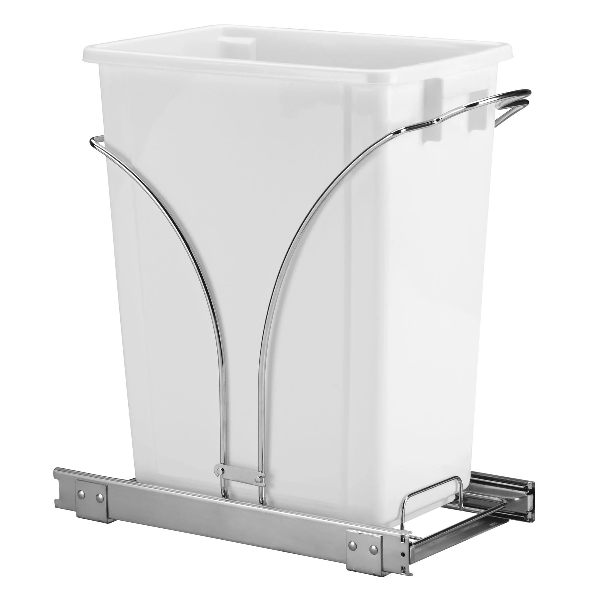 Household Essentials Pull Out Trash Can with Under-Cabinet Caddy