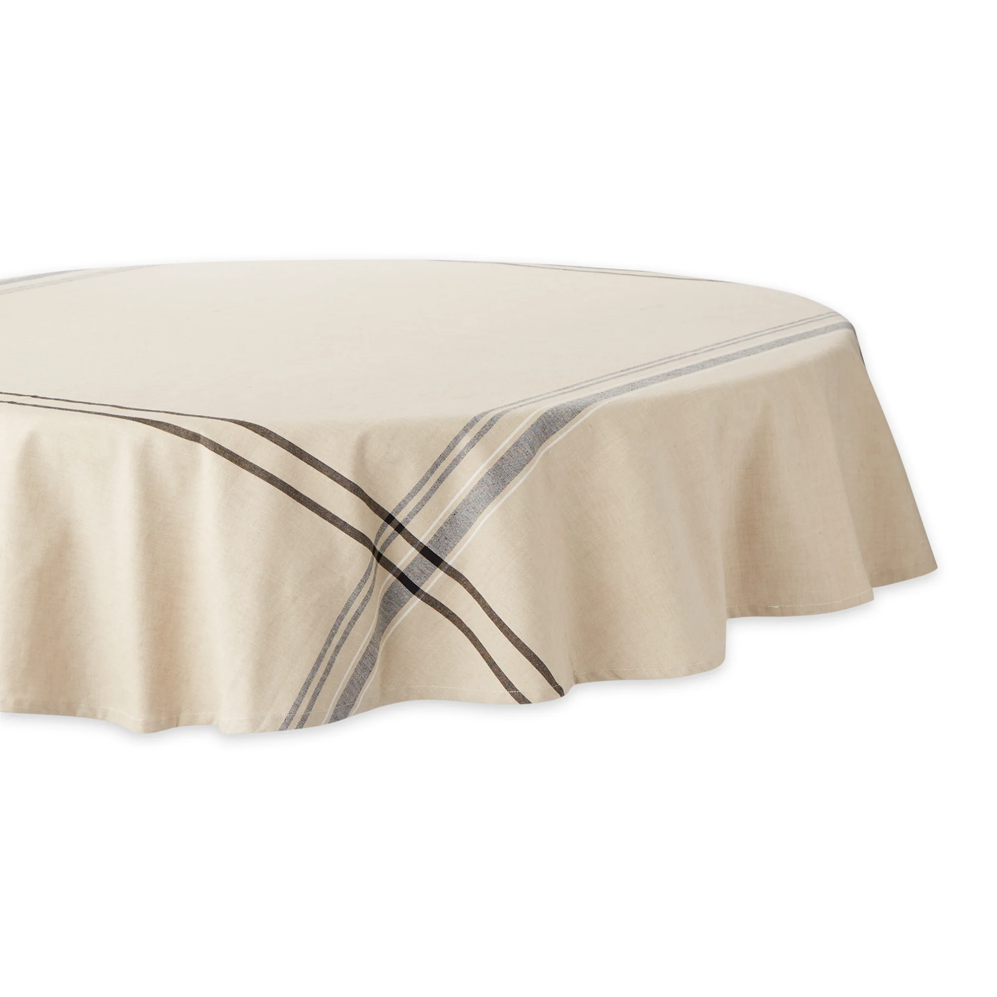 Black French Stripe Tablecloth