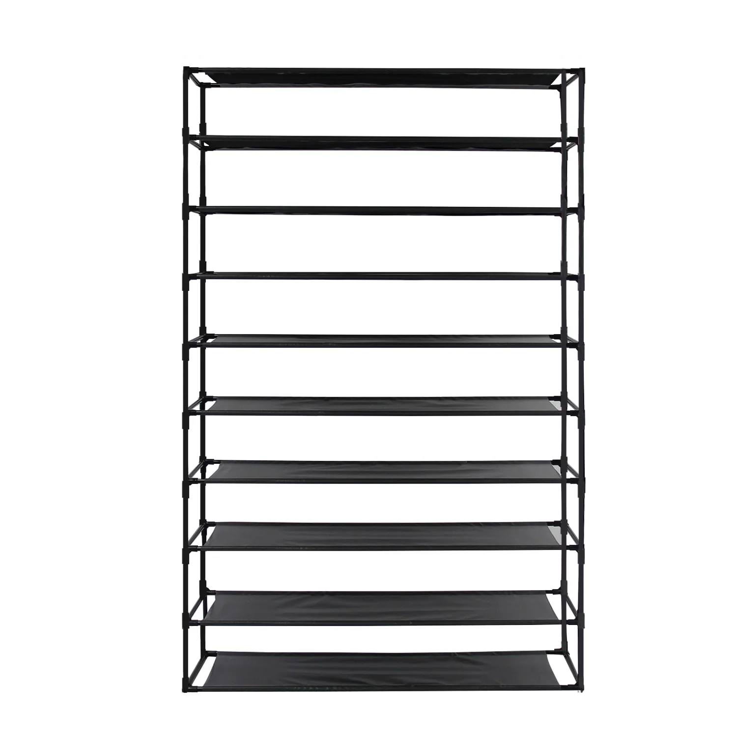 Modern Waterproof Shoe Rack Organizer Tower for Small Spaces Black