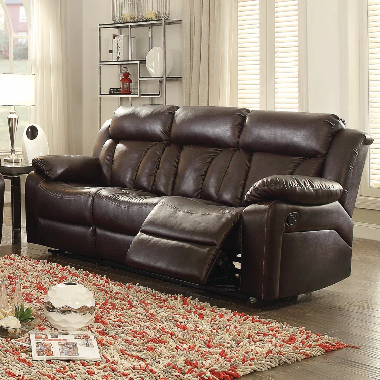 Springfield 85'' Faux Leather Reclining Sofa