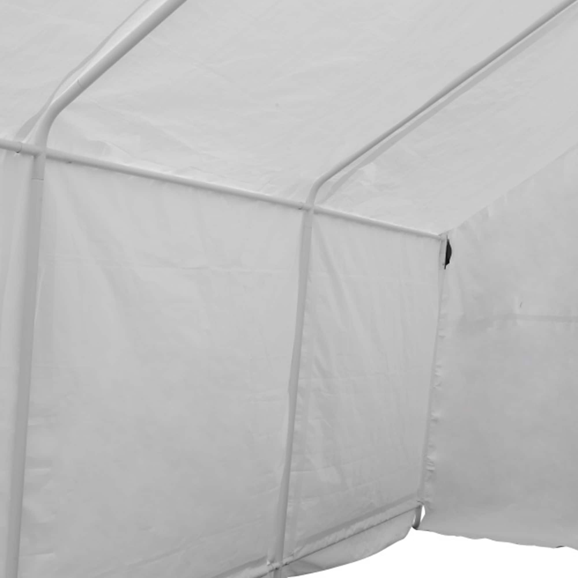 Ainfox 17x10ft Heavy Duty Enclosed Carport Canopy with Sidewalls Waterproof Garage Car Shelter Storage shed