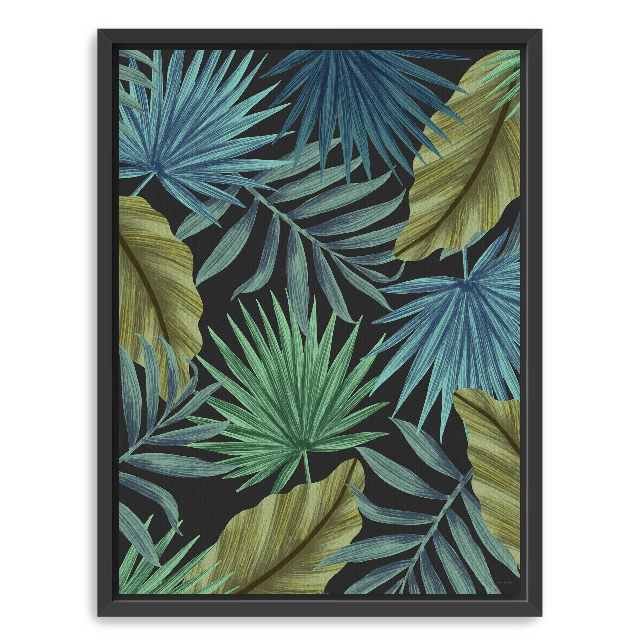 Tropical Leaves I Canvas Giclee Wall Art