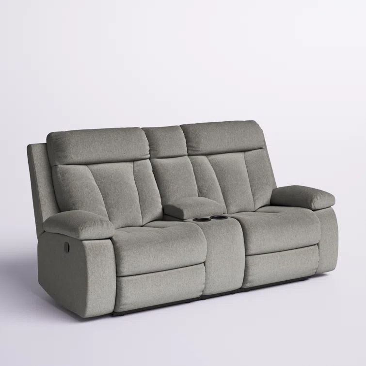 Anirduh 77'' Upholstered Reclining Sofa