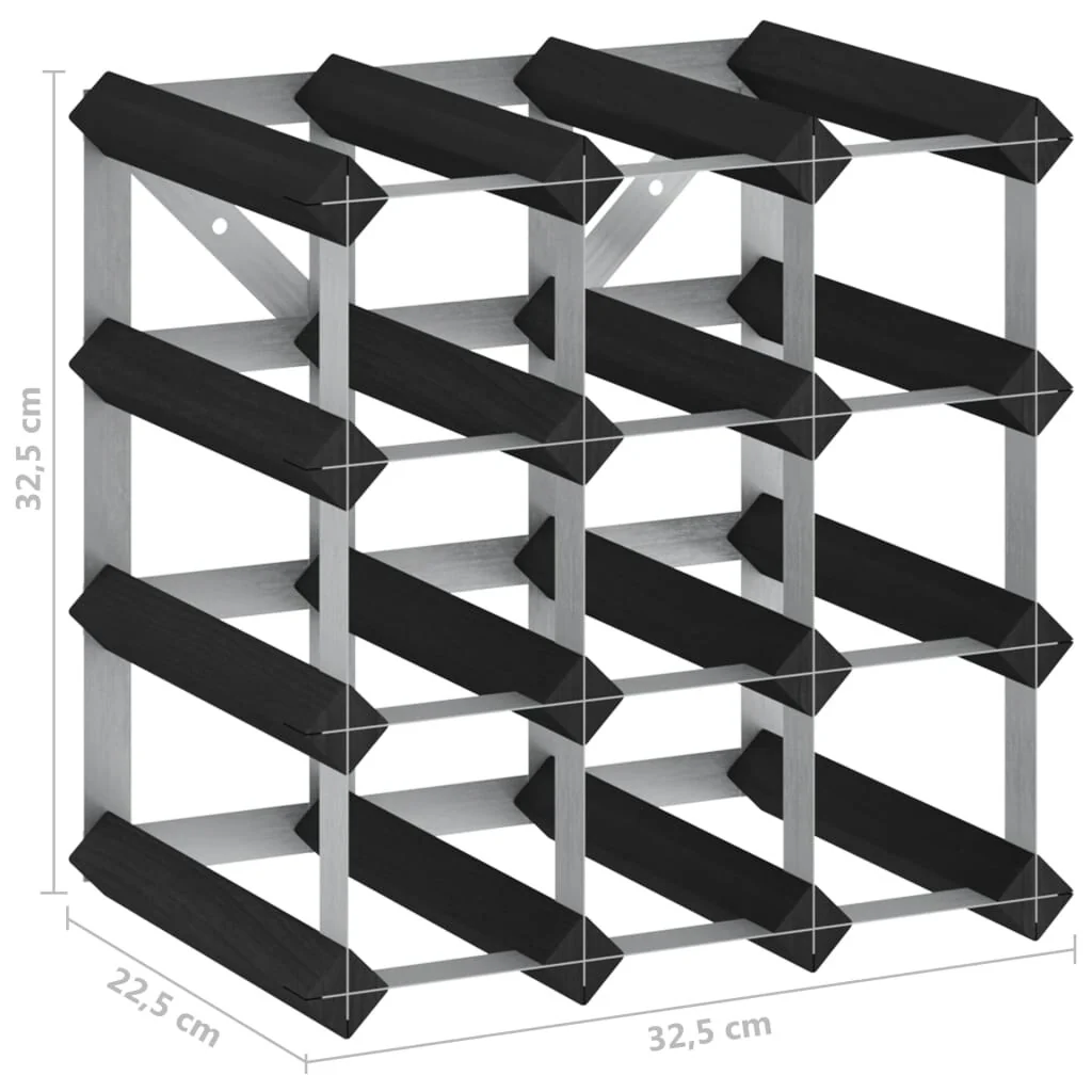 vidaXL Countertop Wine Rack Bottle Holder Wine Storage Organizer Solid Wood