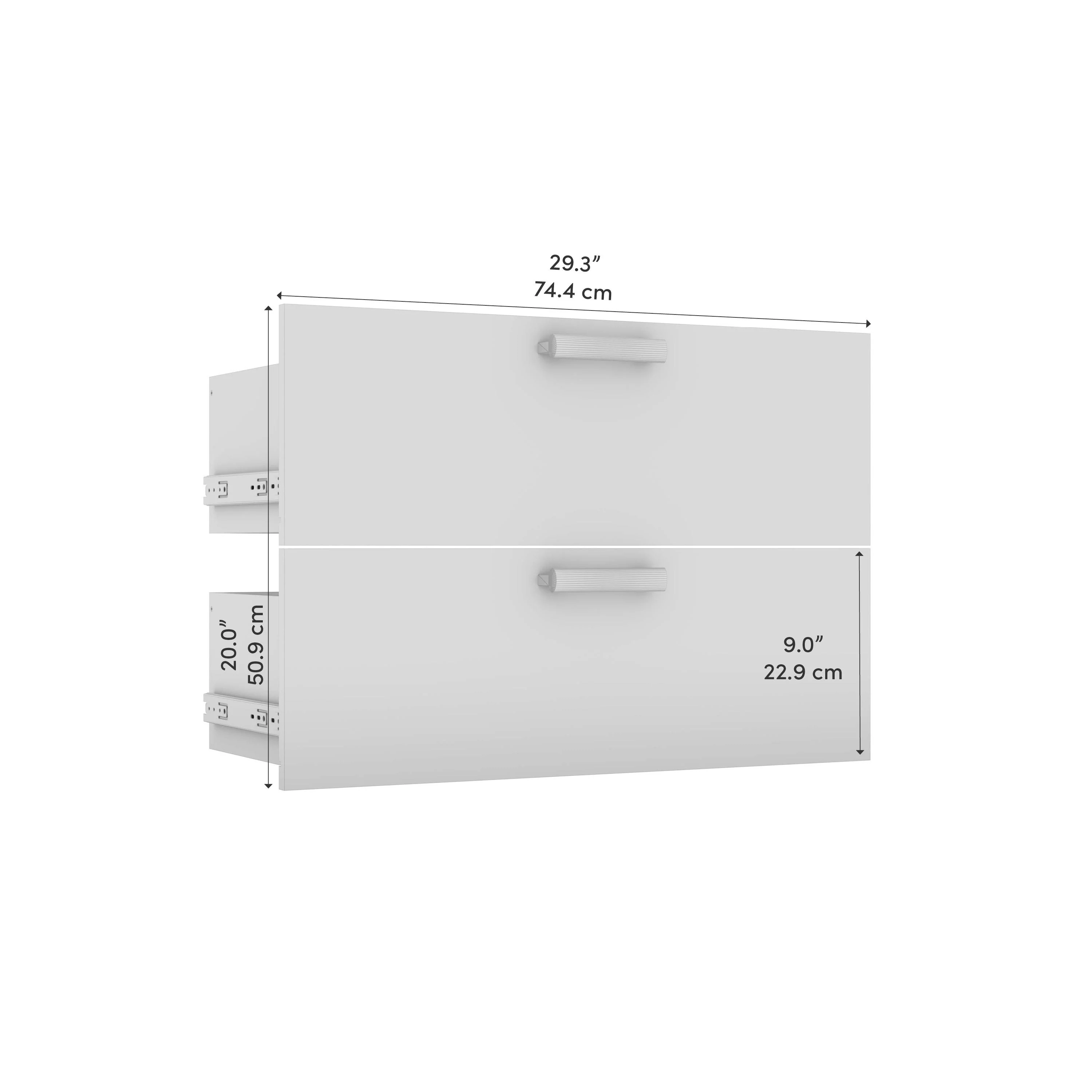 Cielo 2 Drawer Set for Cielo 30W Closet Organizer by Bestar