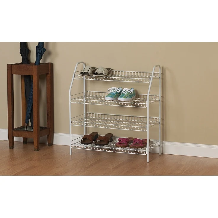 ClosetMaid Steel 4-Tier 12-Pair Freestanding Shoe Rack