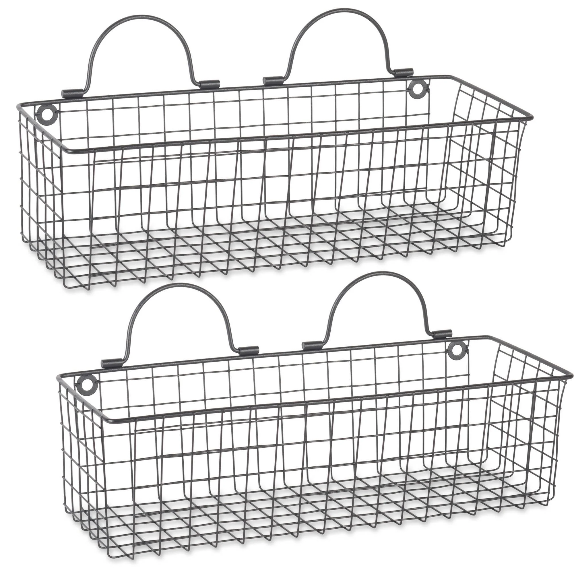 DII Wire Wall Basket(Set of 2) Grey