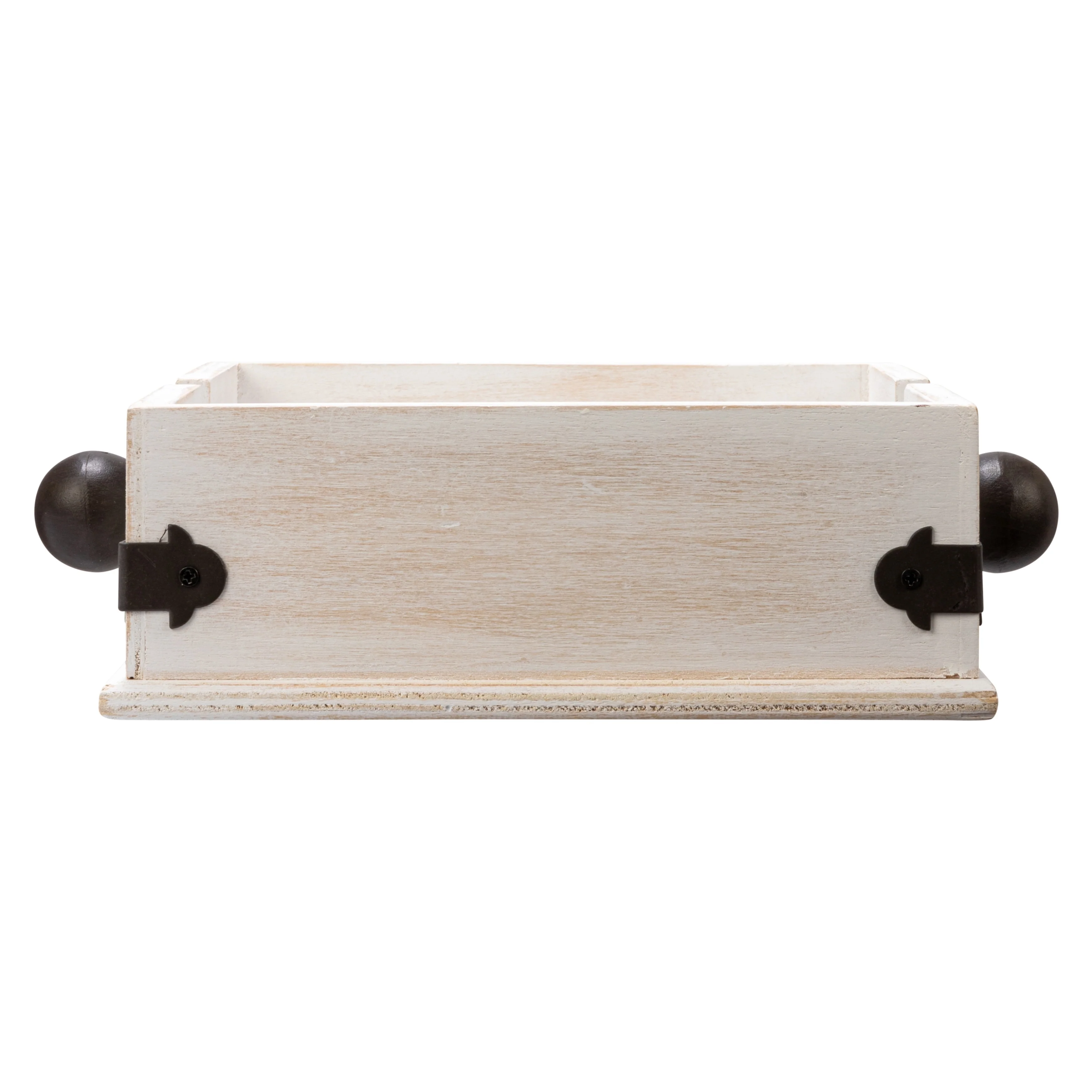 Wood Napkin Holder with Metal Bar