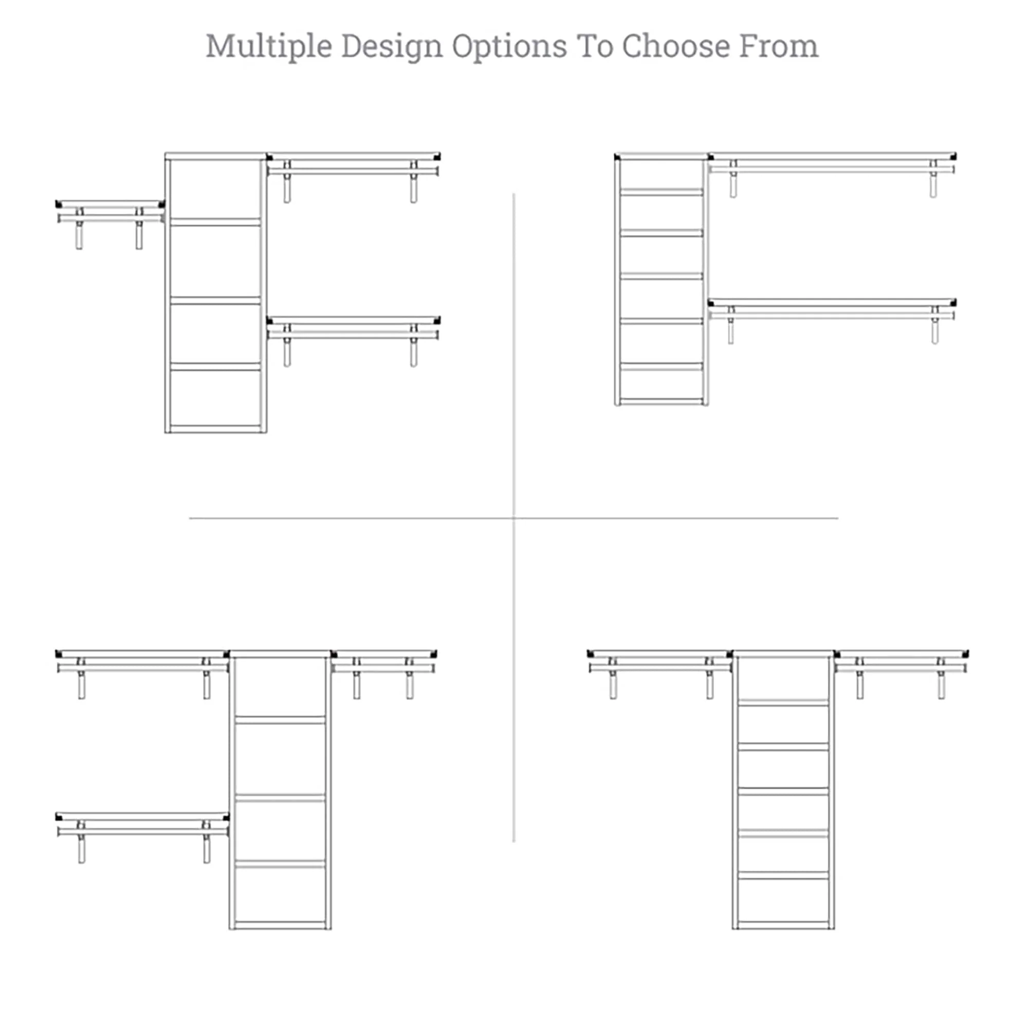 John Louis Home Solid Wood Walk-In Closet System Honey Maple